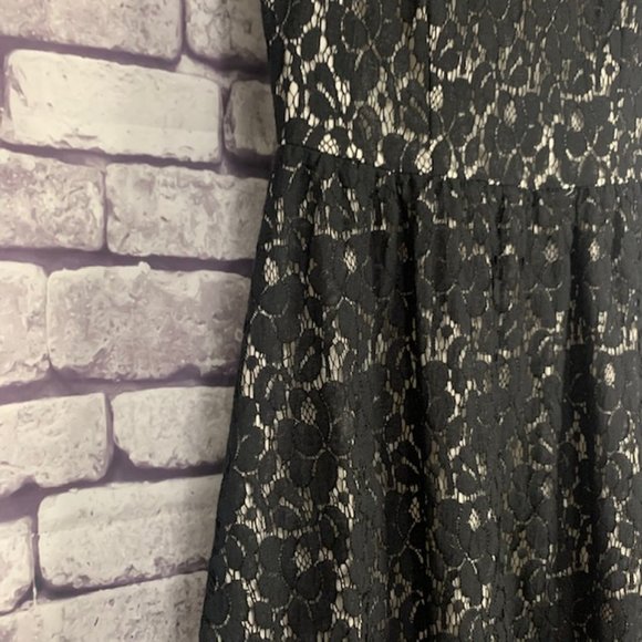 Karen Kane Black Lace Sleeveless Dress Size Small - Picture 6 of 11